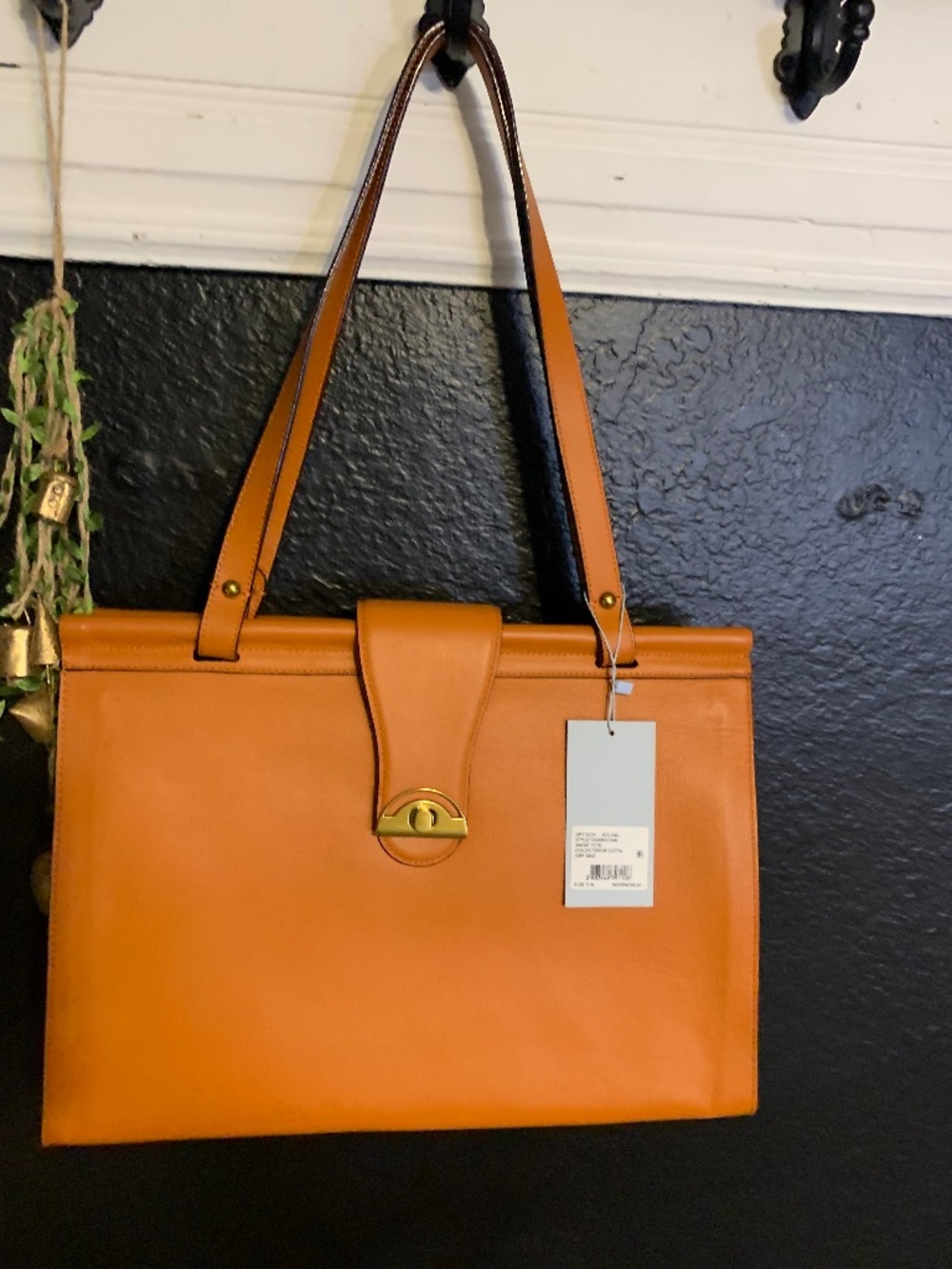 Antonio Melani Rust tan (Terracotta) handbag tote satchel NWT